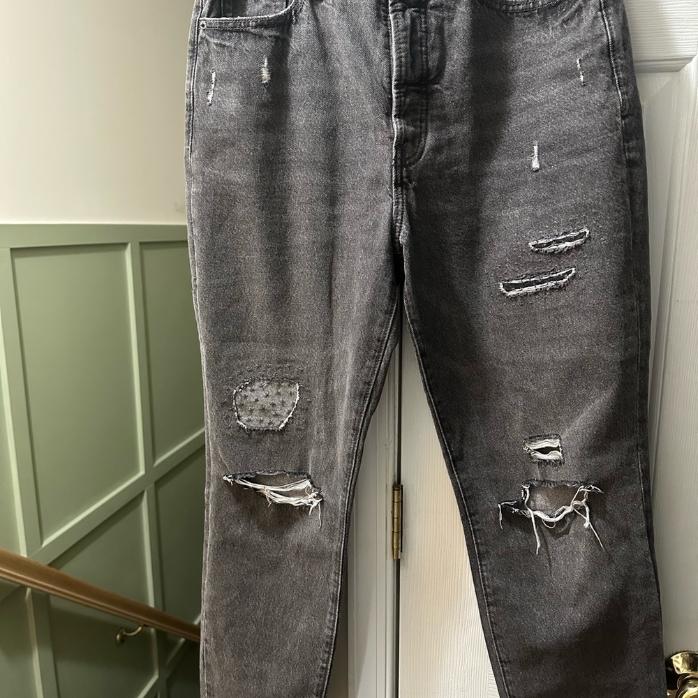 Old Navy Charcoal Straight Jeans